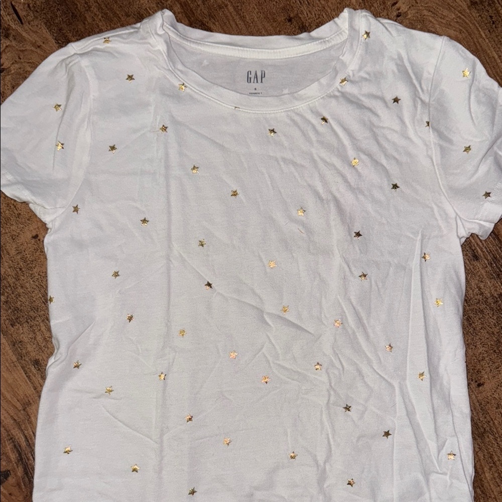 GAP White Fitted Short Sleeve Favorite T-shirt - Picture 2 of 3